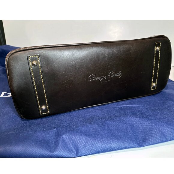 Dooney & Bourke Croc Embossed Double Strap Tassel Shoulder Bag Keychain Dust Bag - Picture 9 of 16